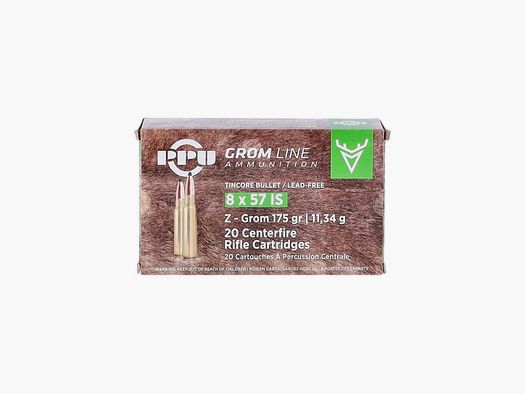 PRVI/PPU Z-GROM bleifrei 8x57 IS 175 grs. - 20 Stk.