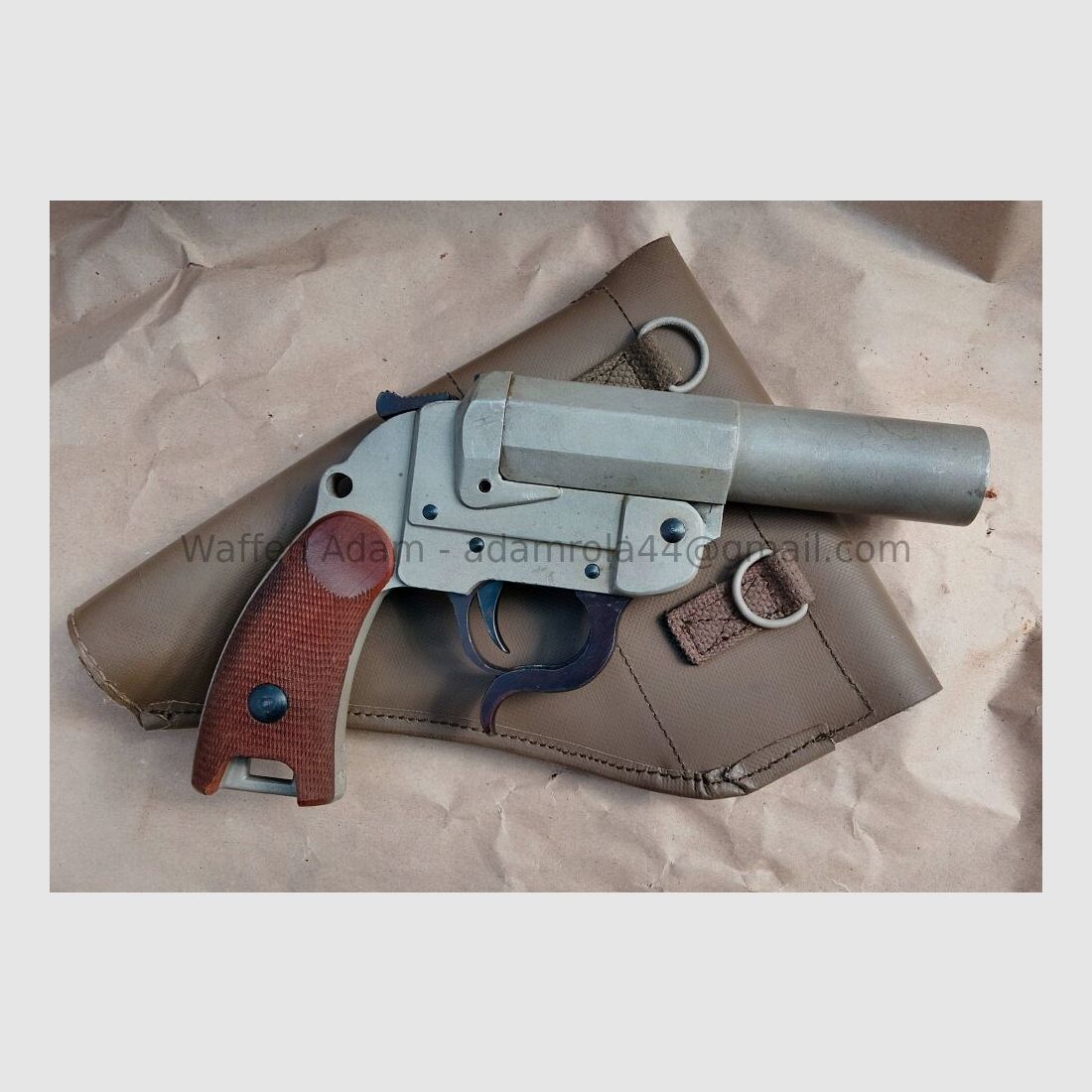 Fábrica de armas F.W. Heym / Münnerstadt pistola de señal, 25,4 mm. Tipo 4