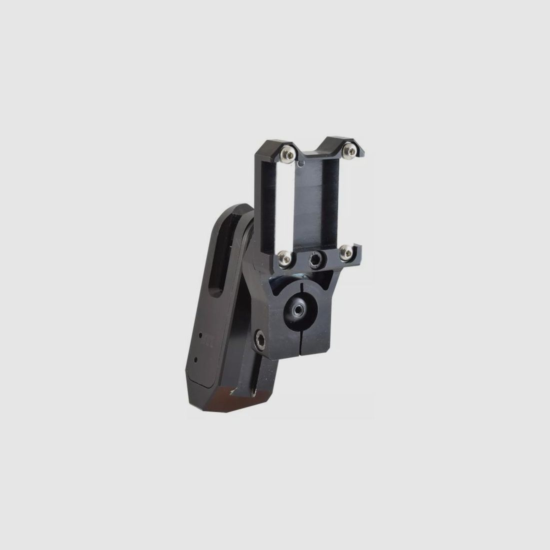 Double Alpha Holster (Wettkampf) f. KMR Pistolen Alpha-X black / Silver inlays