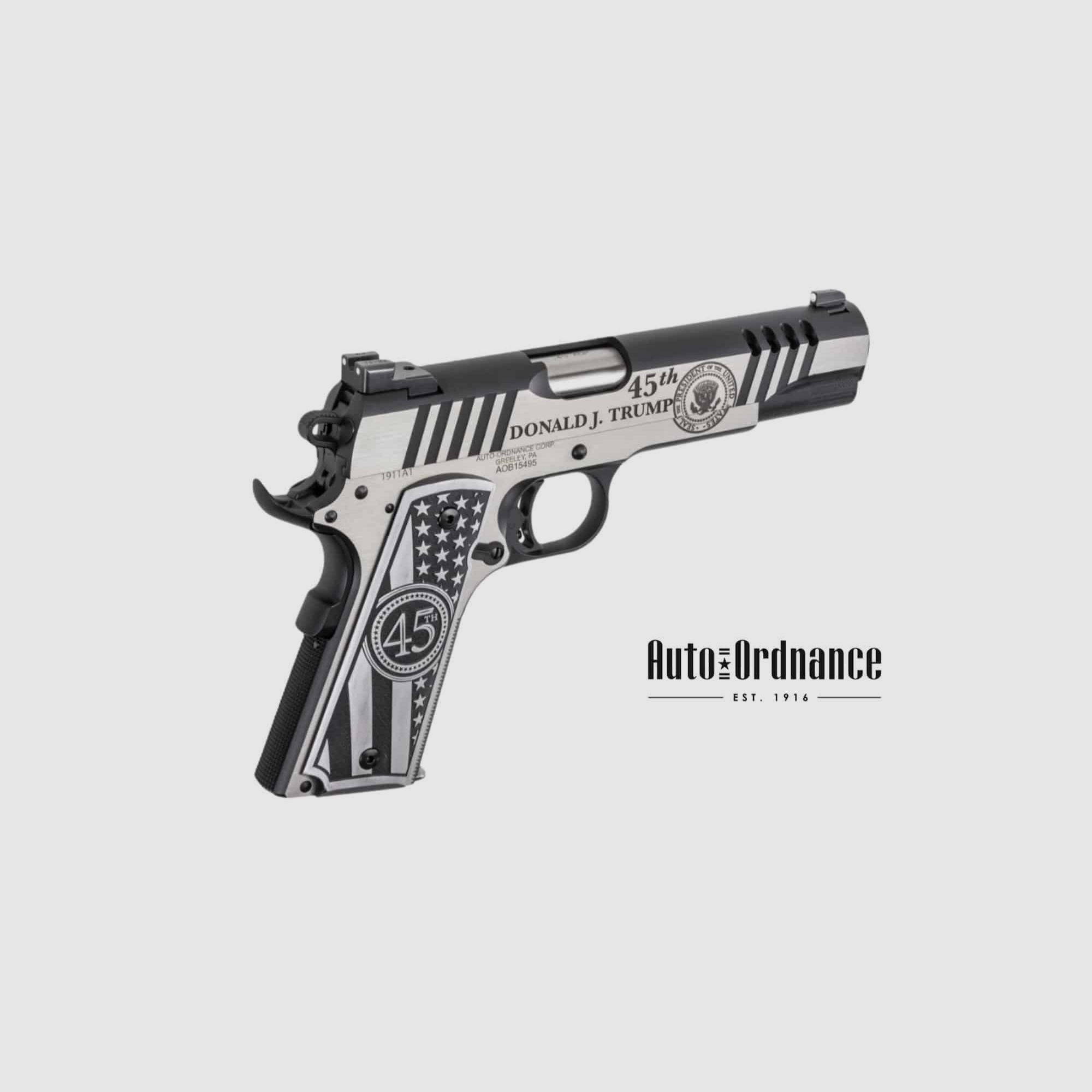 Auto-Ordnance 1911A1 Trump Un 5″ .45 ACP