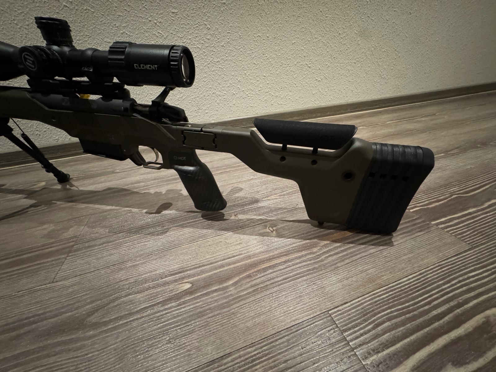 Bergara B14 agujero de pulgar cal. 6,5 PRC con culata plegable de carbono MDT HNT 26 cazador