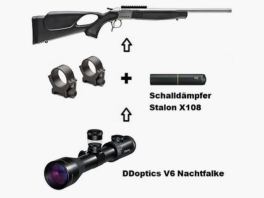 Bergara BA13 TD + DDoptics 1,5-6x42 + Schalld. Stalon + ... / Komplettpaket