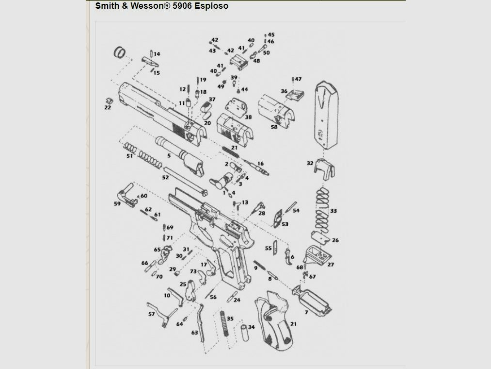 Ersatzteil S&W Auszieher für alle Serien 39 - 59 Abb. 14 Kal. 9mm