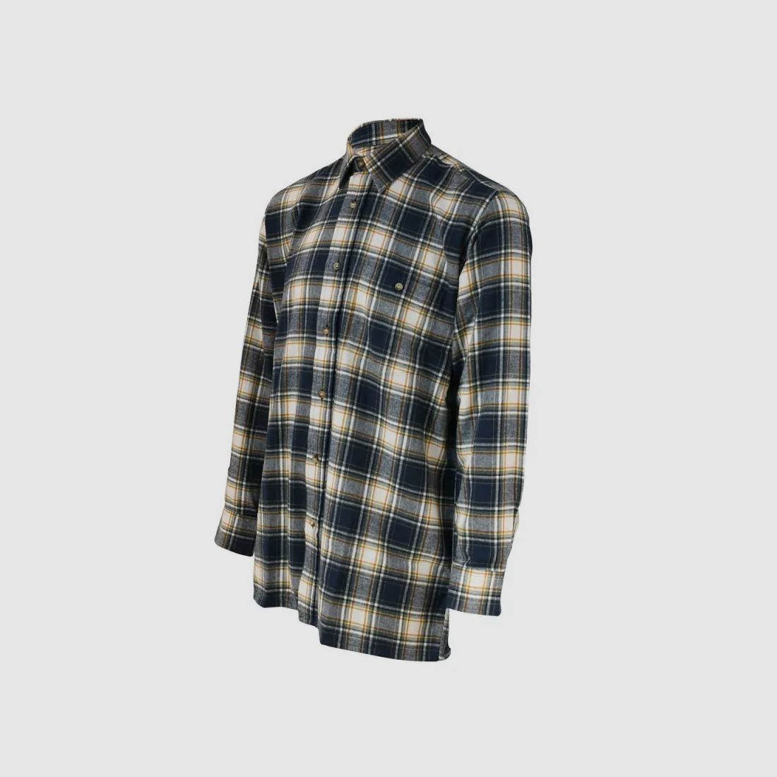 Kariertes Hemd Dolty Flanell Baumwolle Blau Beige S bis 4XL, Bild 8 von 12
