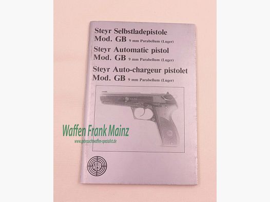 Steyr - Austria Instrucciones de operación Mod. GB