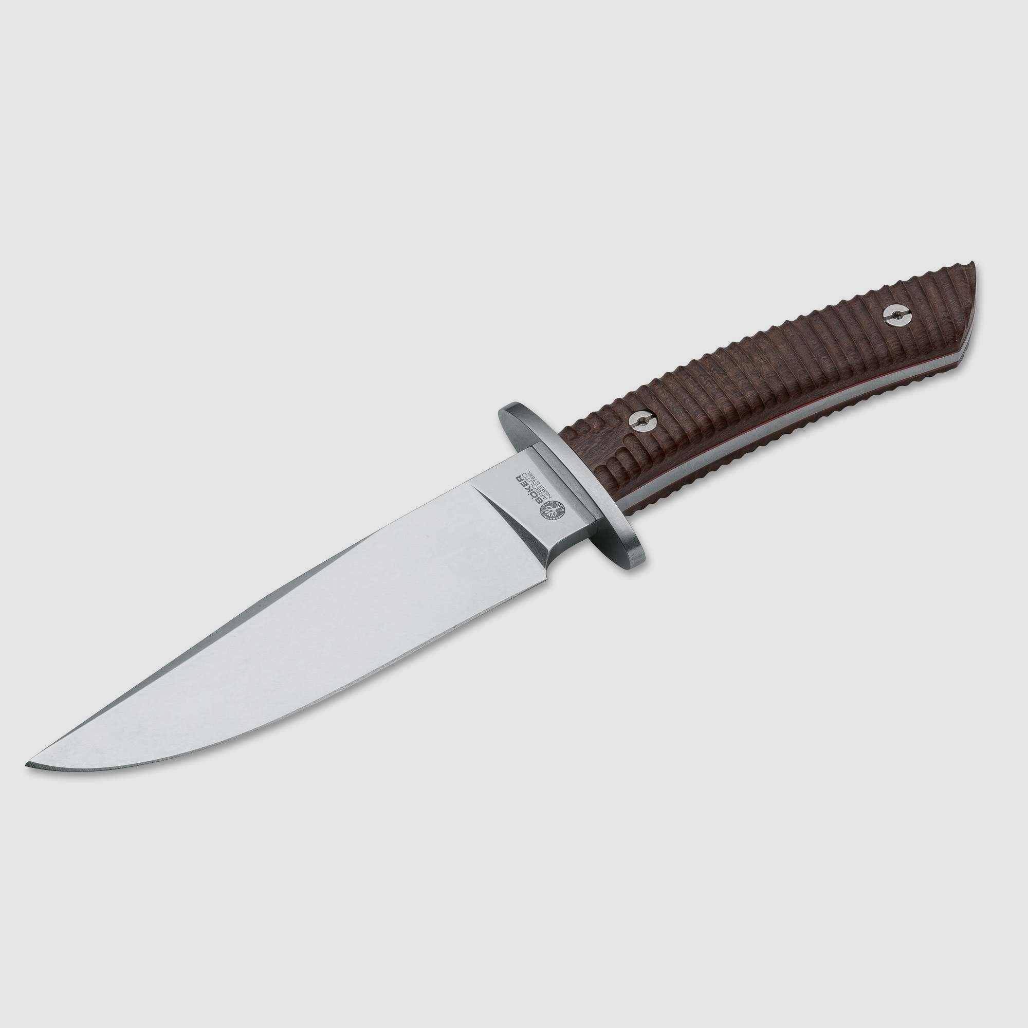 Arbolito Esculta Ebenholz Bowie-Messer edle Lederscheide