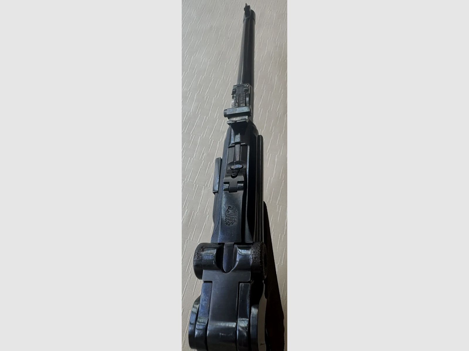 DWM P08 Artillerie – Lange Pistole 08 Modell 1915 mit Anschlagschaft