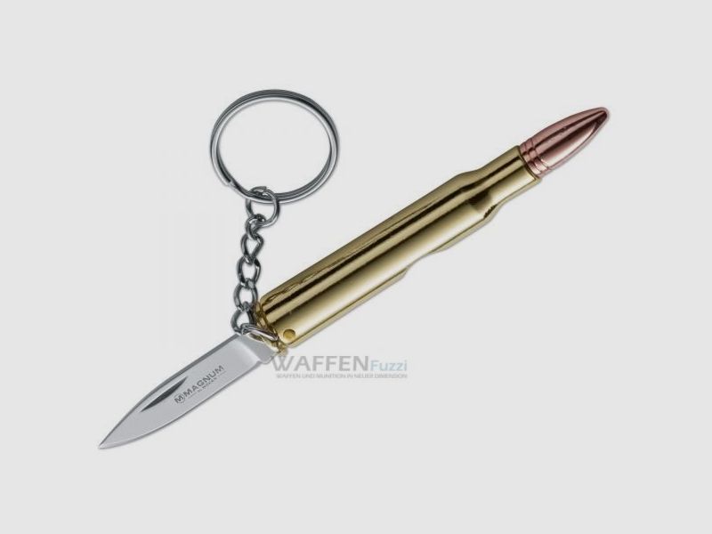 Patrone 30.06 mit Messer Schlüsselanhänger Bullet Knife