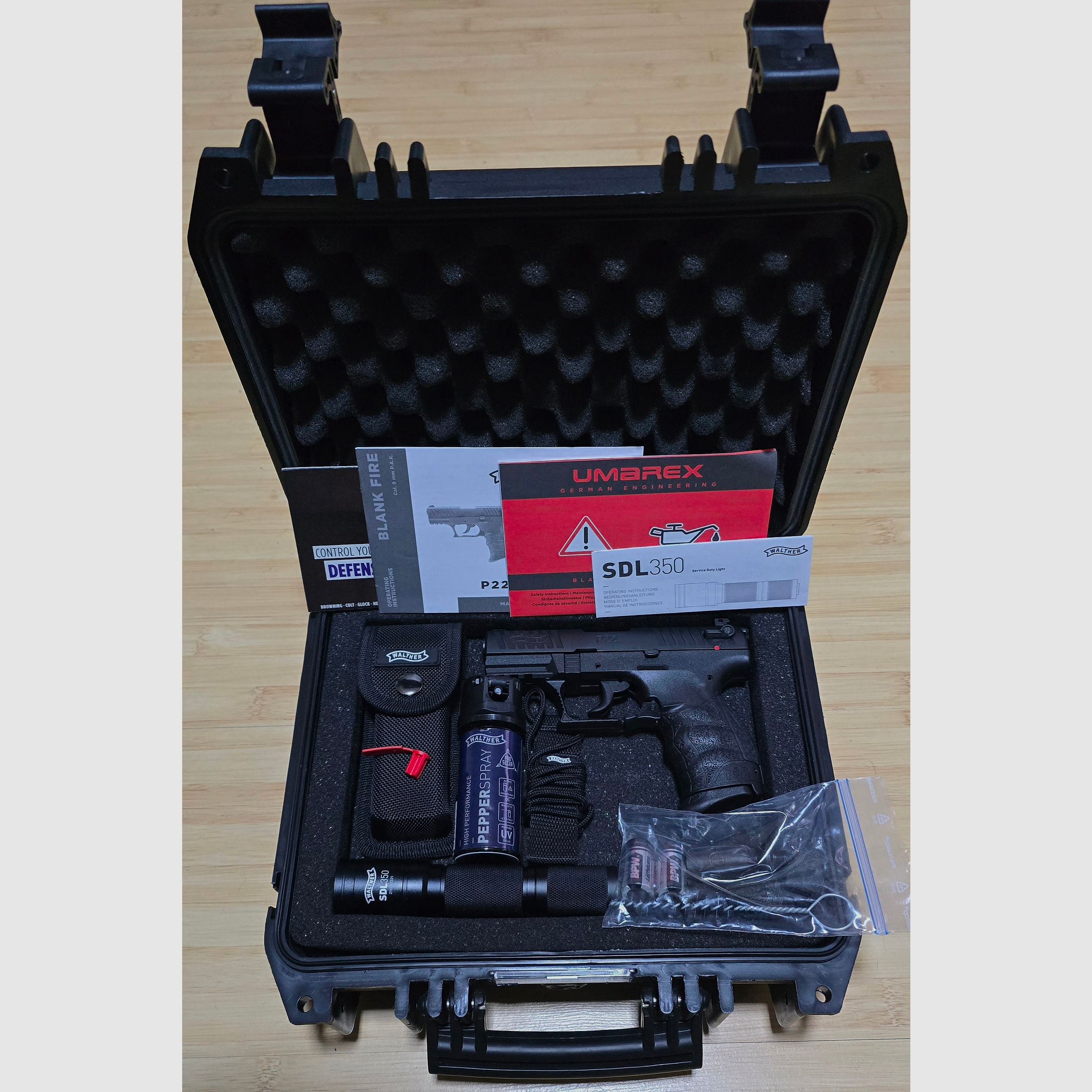 Walther R2D Set P22 Q Schreckschuss 9mm PAK Zelfverdediging