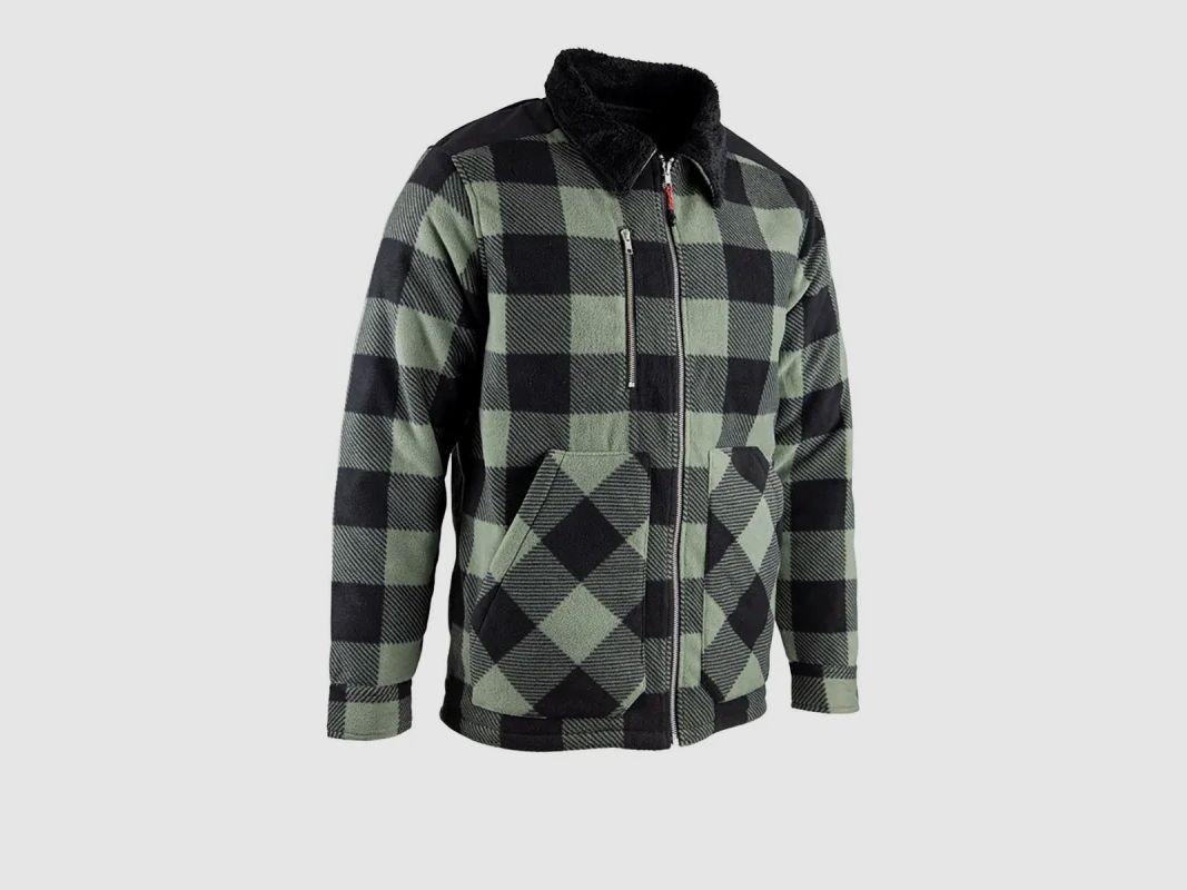 Grüne Herren Steppfleecejacke LMA® - Lange Ärmel - 390 g/m², Bild 2 von 13