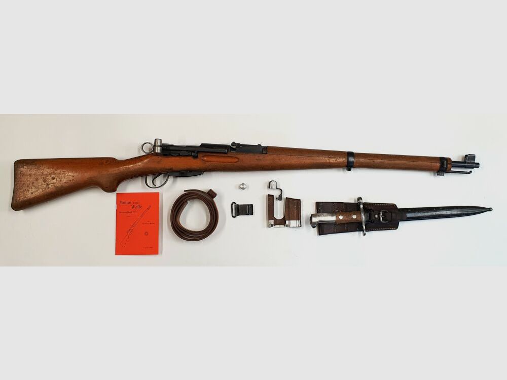 Bern Weapons Factory Repeating Rifle Bern Weapons Factory Swiss K31 Caliber 7.5x55 Swiss complete matching numbers + bayonet