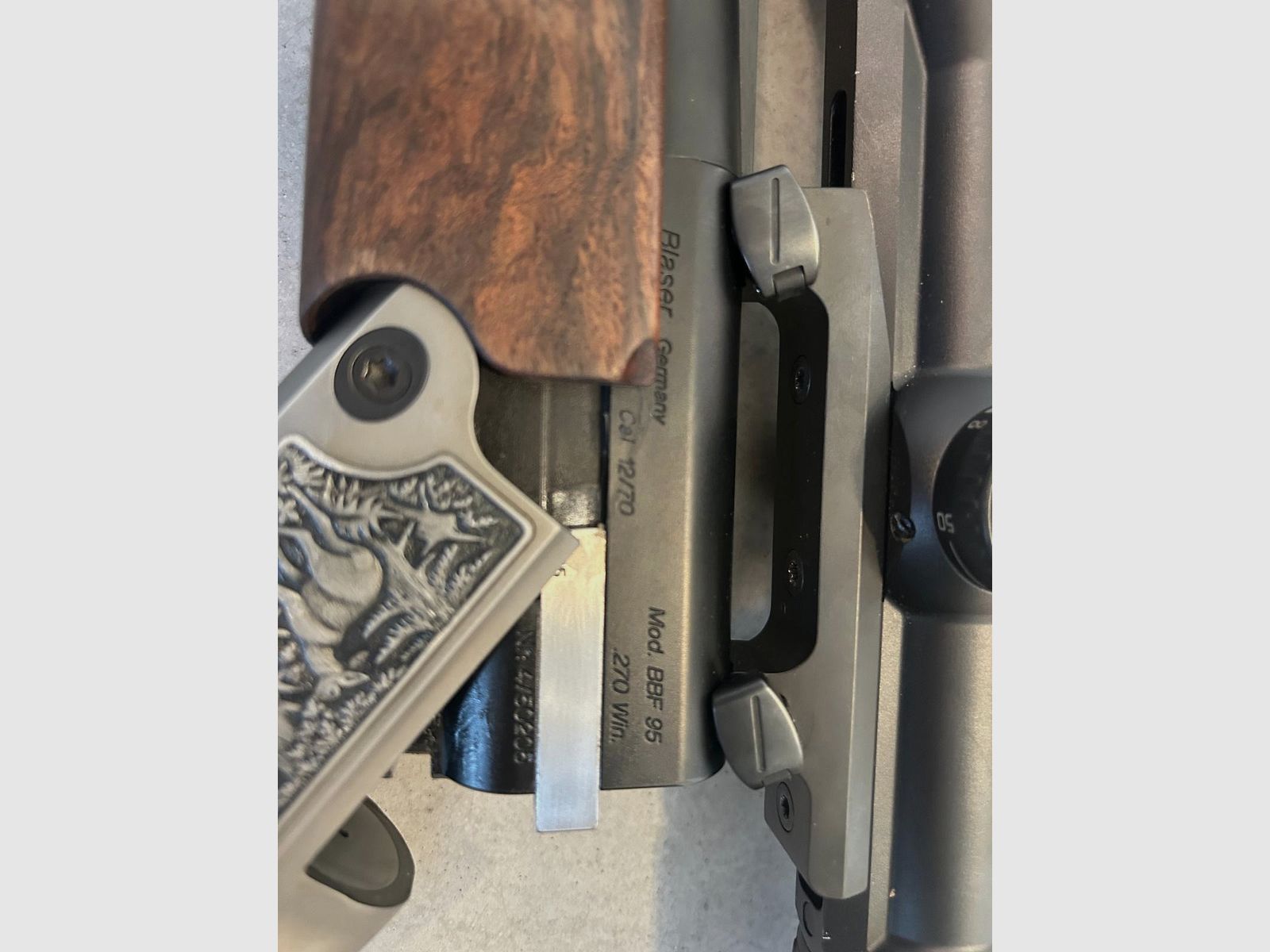 Blaser BBF 95, 270 Win / 12/70 mit Einstecklauf .222