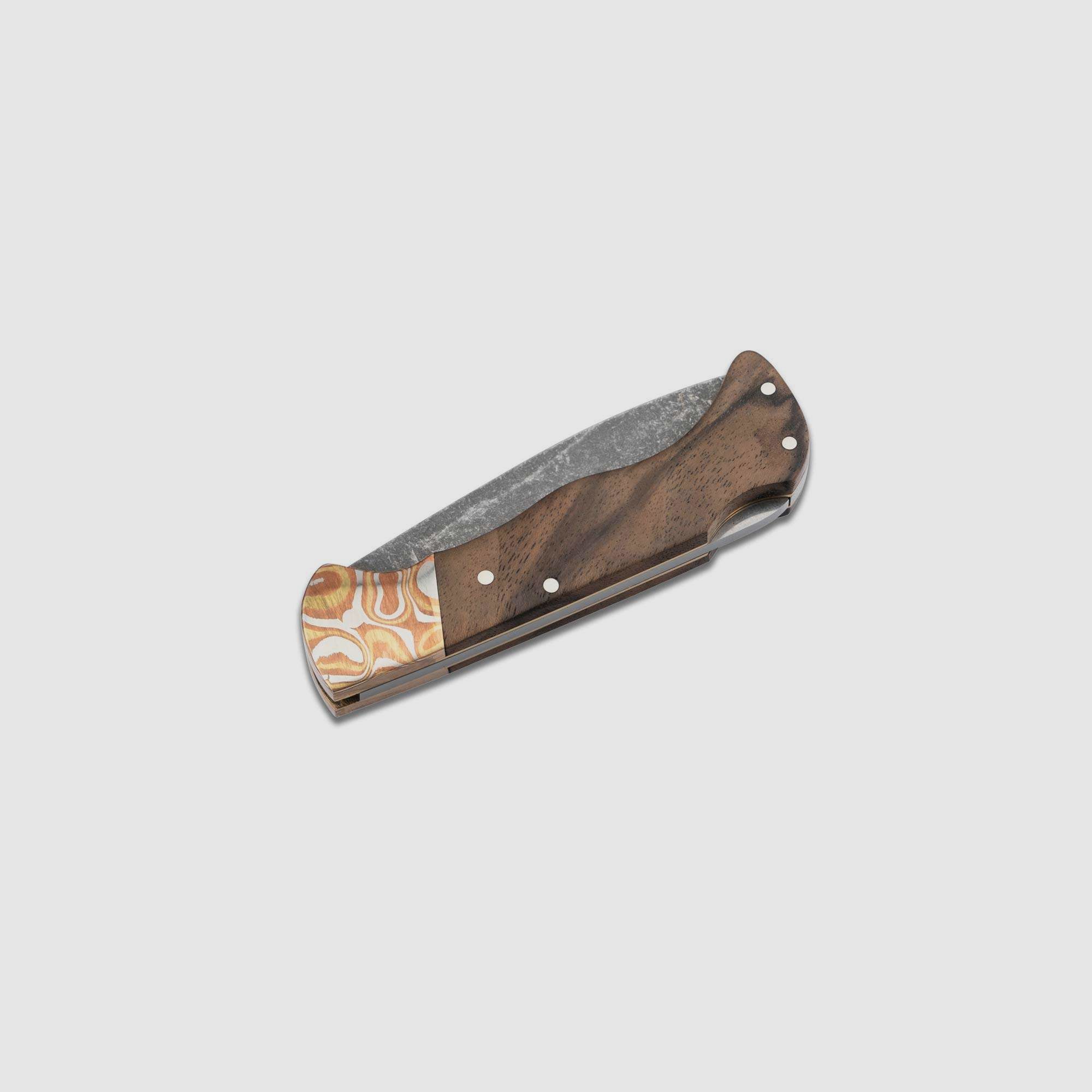 Folding Hunter Mokume Walnuss Black Stonewash | 96551