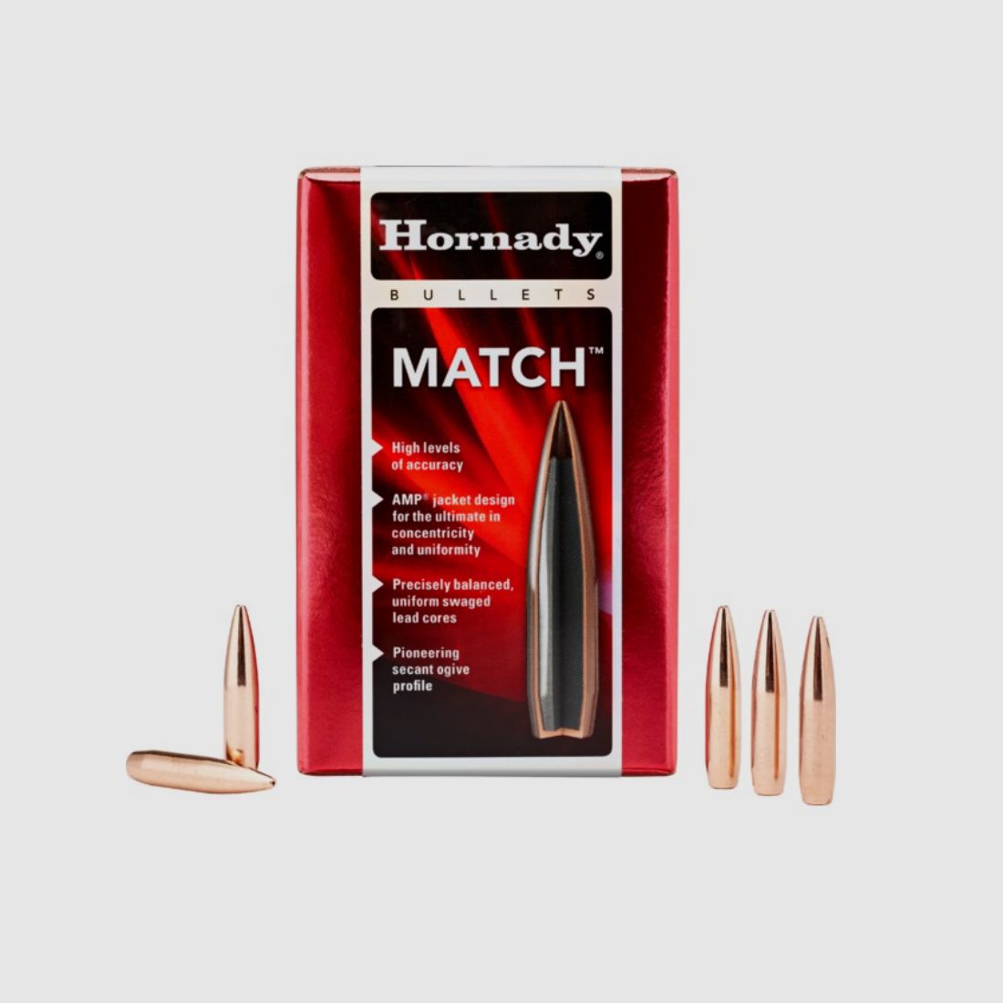 Hornady BTHP Match Bullets 6.5 mm/.264 in 123 Grain Item 26174
