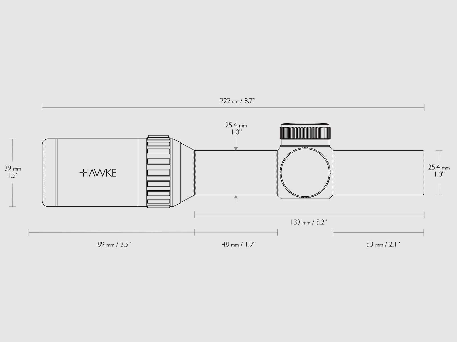 HAWKE 14206 Zielfernrohr VANTAGE IR 1-4x20 L4A FD ABSEHEN