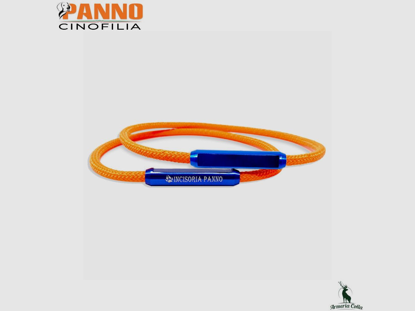 Cinofilia Panno Collare Cordino Arancio 36cm, immagine 1 di 2