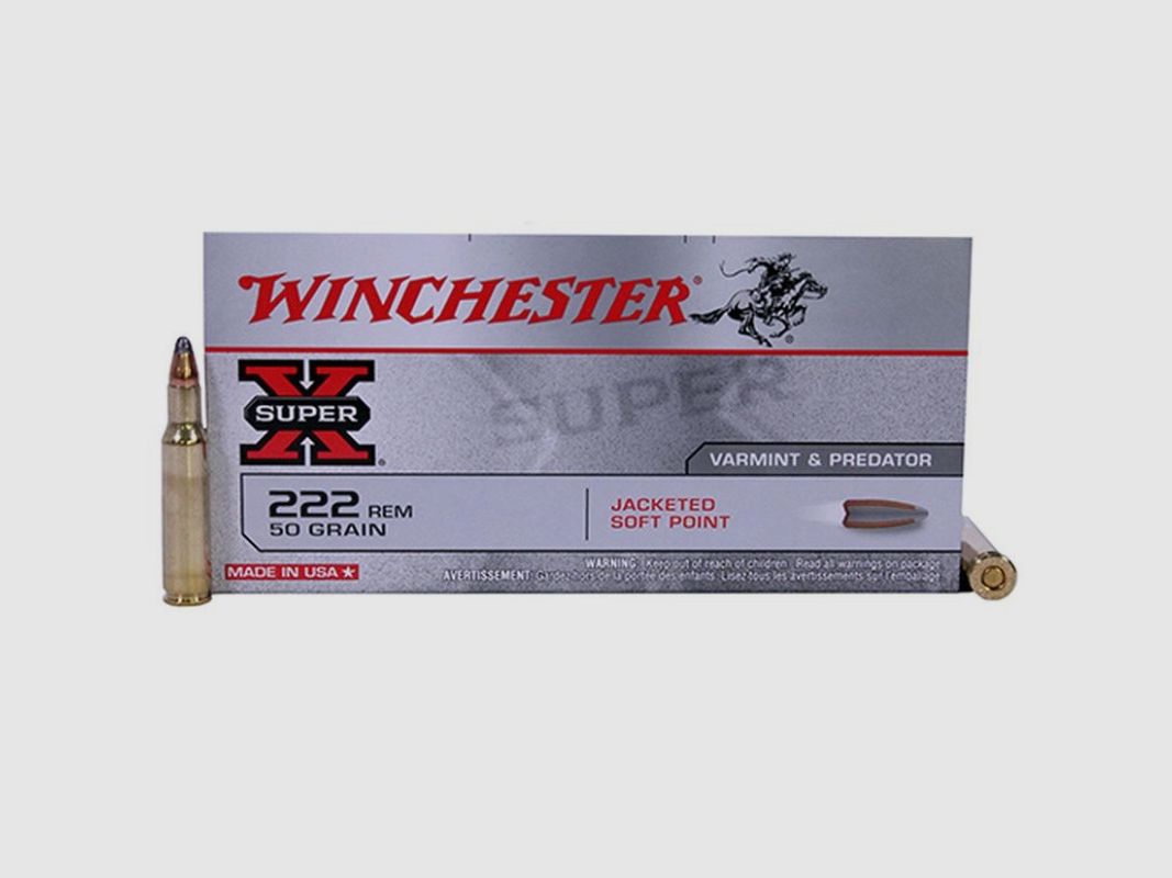 WINCHESTER CARTUCHOS 222 REM 50 GR