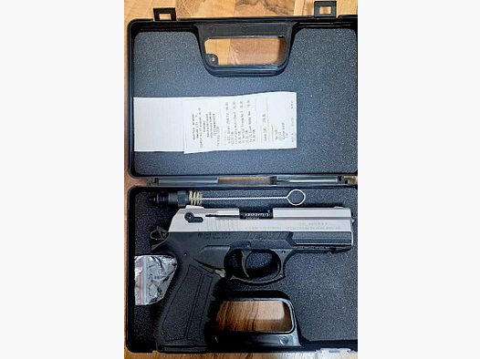 Zoraki 2918 blank firing pistol cal. 9mm P.A.K. matte chrome (PTB 1100)