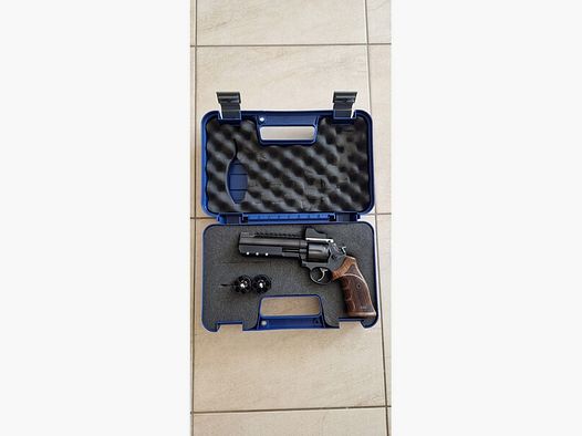 Smith & Wesson Revolver, Sport Tuning Umbau BLACK-DIAMOND TARGET S&W 586 6"Zoll 357 Magnum
