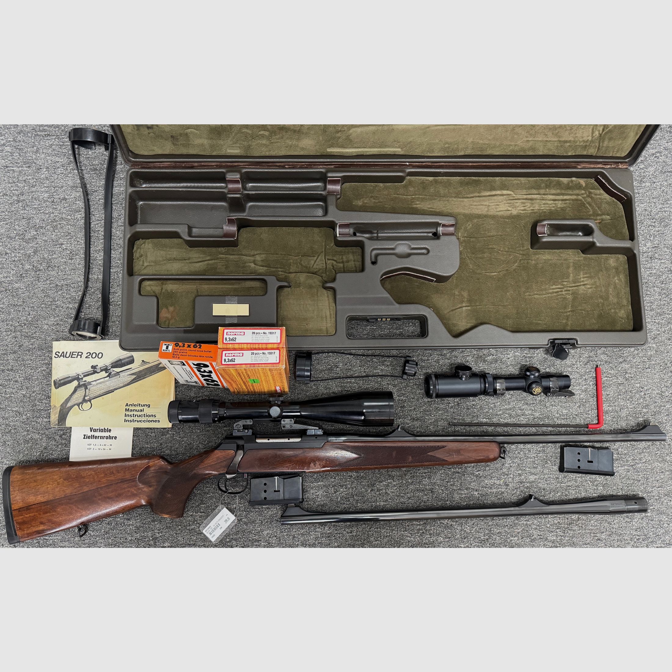 Sauer 200 Set .30-06, 9,3x62, 2xZF, Koffer