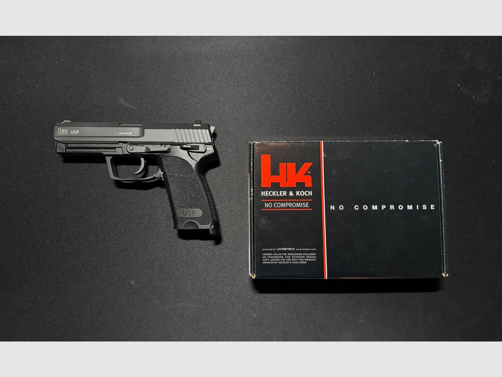 Amoeba  013-DE und Heckler & Koch USP Co2 Airsoft Pistole