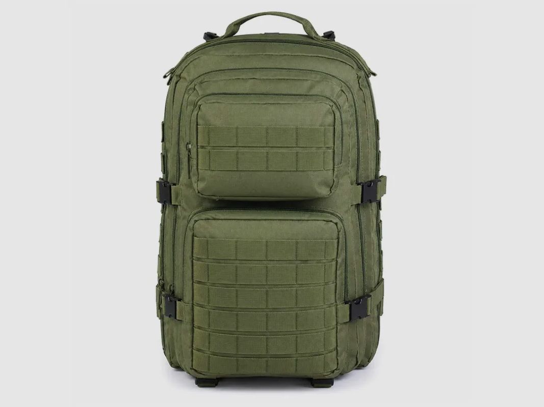 Zaino Assault 4 compartimenti kaki 36L 50 x 30 x 27cm, immagine 6 di 8