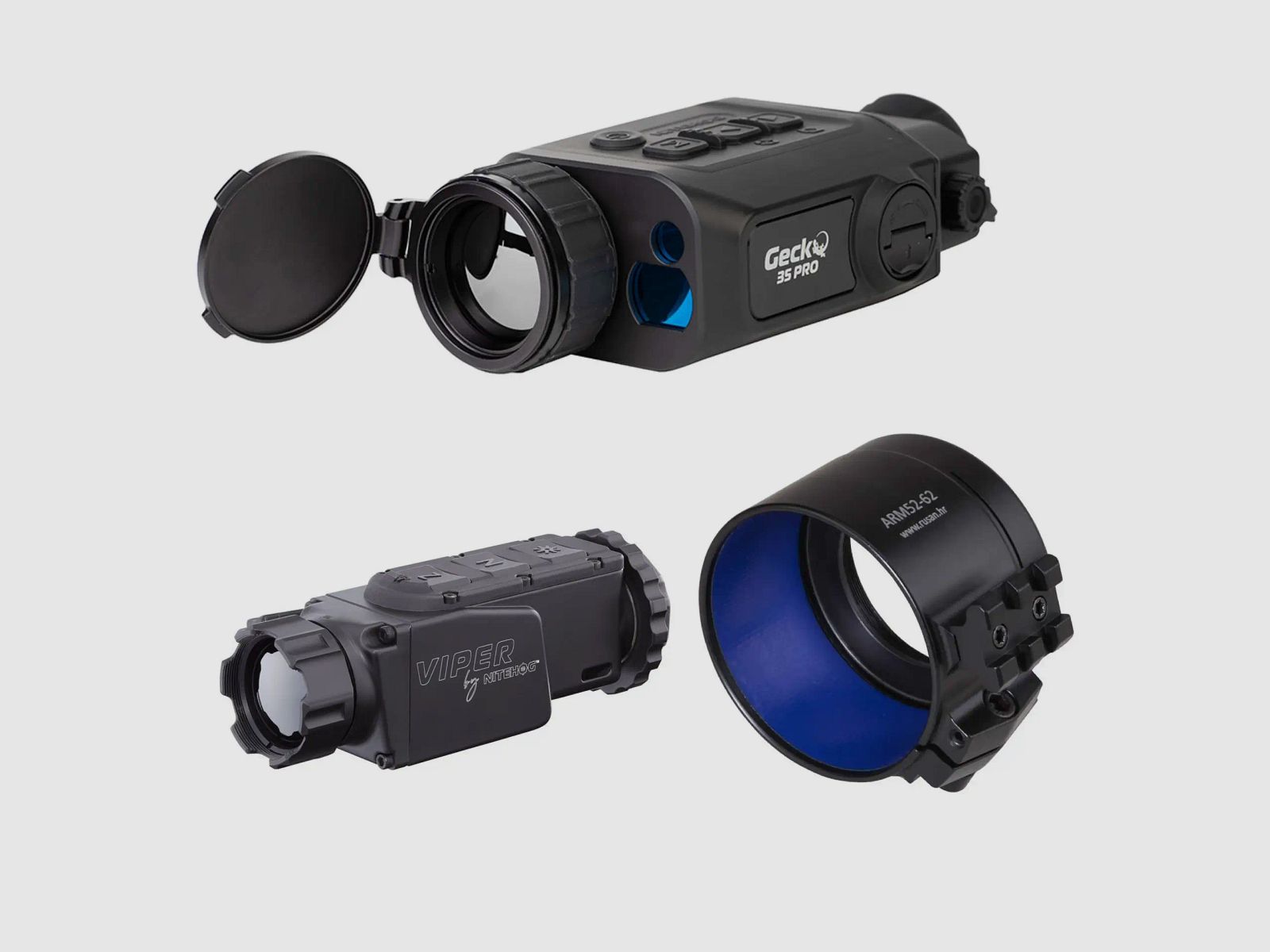 Zestaw kamery termowizyjnej Nitehog GECKO 35 Pro i Viper 35