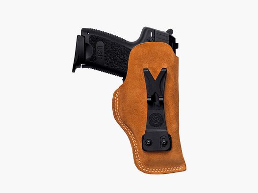 VEGA HOLSTER – FONDINA IN PELLE SCAMOSCIATA USO INTERNO CON CLIP IN POLIMERO STAMPATO AD INIEZIONE PER GLOCK 26/27