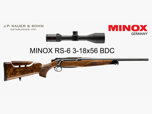 J.P. Sauer & Sohn Sauer 505 Ergo Lux Repetitiegeweer HQ3 Uitrustingspakket Elegance + VSR | 8.5x55 Blaser | MINOX RS-6 3-18x56 BDC