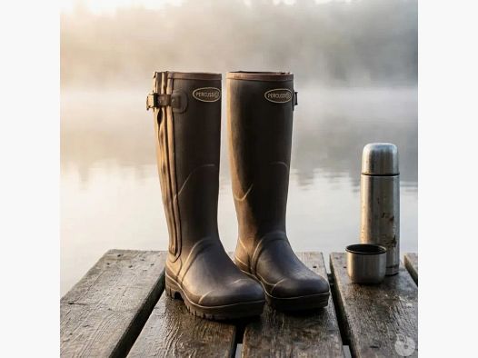 Bottes Percussion Rambouillet Full Zip néoprène 4 mm marron