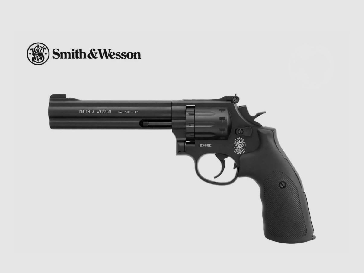 Smith & Wesson 586 Co2 Revolver - 6 Zoll brüniert 4,5 mm Diabolo, Bild 1 von 6