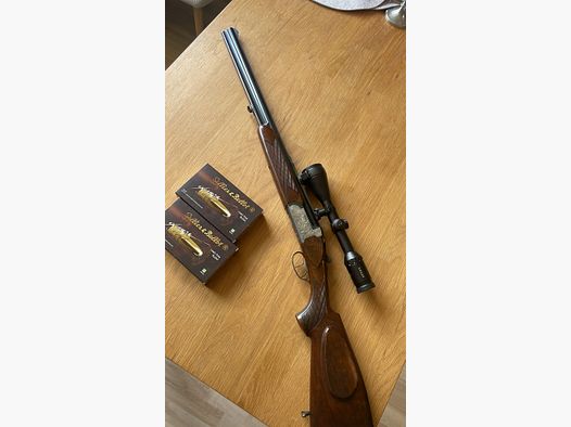 Bock rifle Antonio Zoli 7x65r 12/70 with Kahles Helia with LP