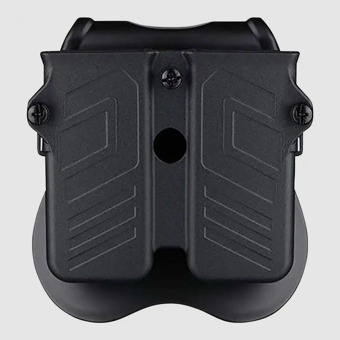 Cytac Universal doppia tasca per caricatori per pistole 9mm, .40, .45 | nera