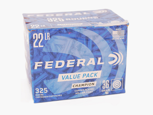 federal 22lr Champion verkoperde HP 40gr (325 stuks)