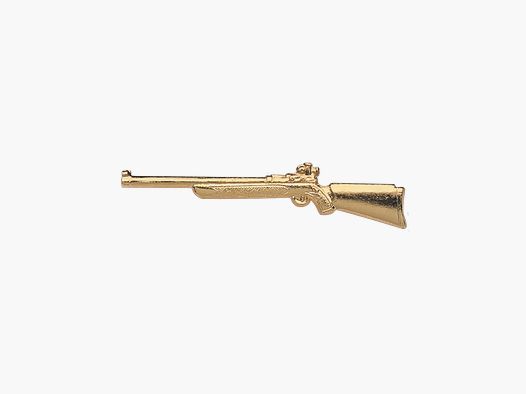 Abzeichen Gewehr gold - 50mm, mit Sicherheitsnadel