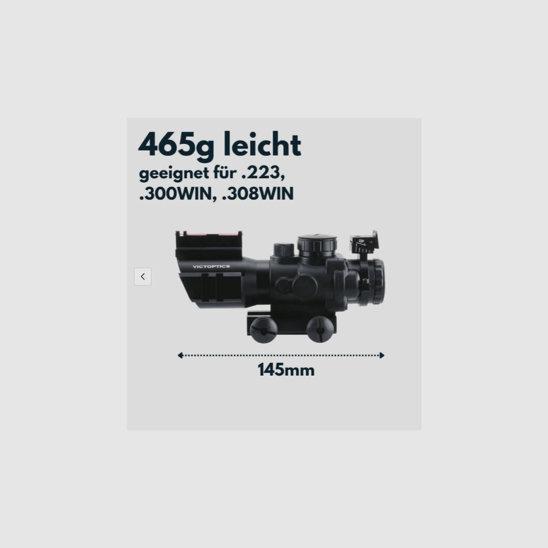 Victoptics OPSL12 C1 4x32IR - für 21mm Picatinny/Weaver - für Airsoft, Schießsport, usw.