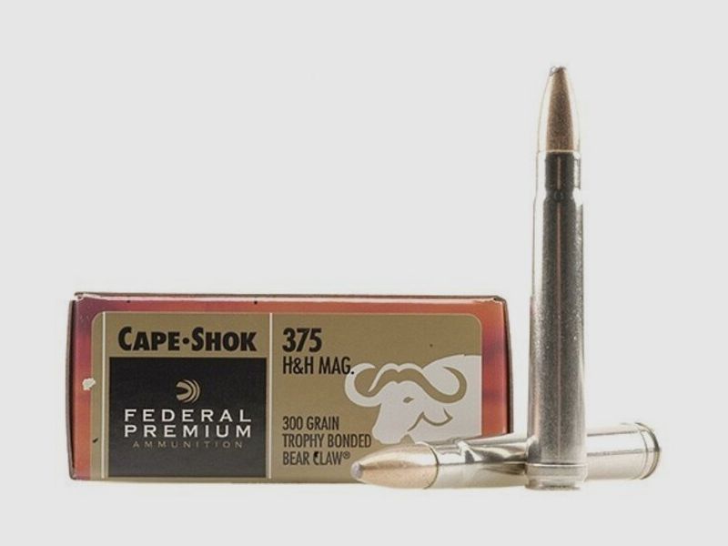 Federal Premium Safari Trophy Bonded Bear Claw .375 H&H Mag. 300GR JSP 20 cartridges