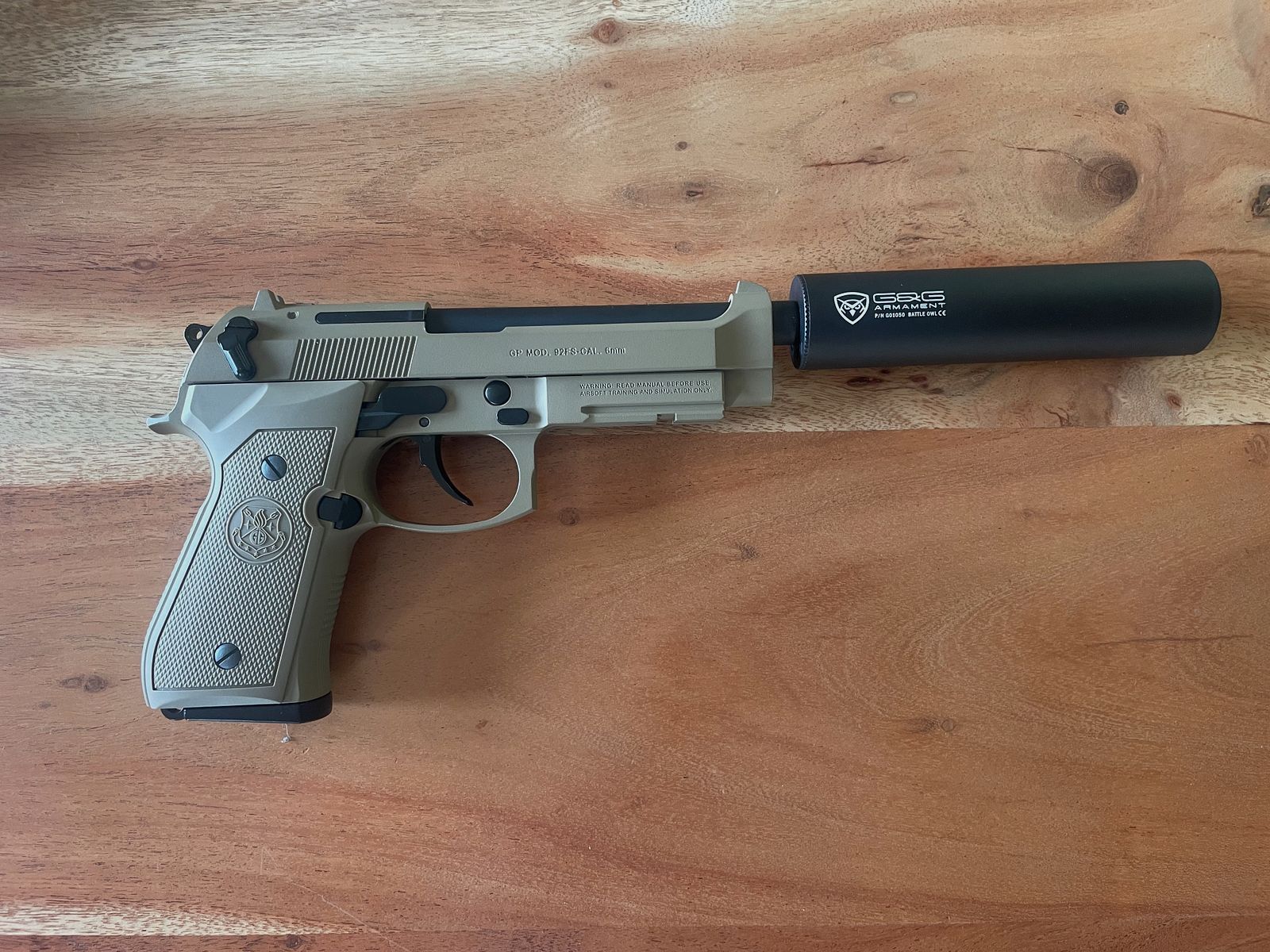 Beretta GBB (G&G GPM92) + Schalldämpfer