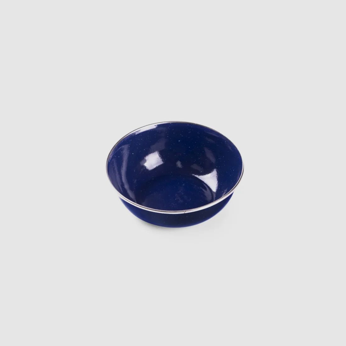 Small enamel camping dish set 3-piece in blue