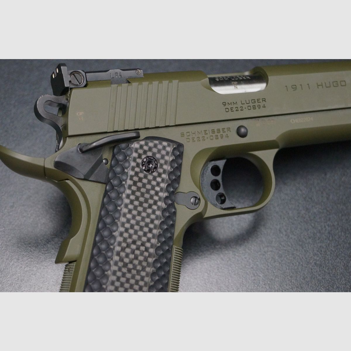Schmeisser Hugo 1911 OD Green 9mm 6″, Bild 7 von 10