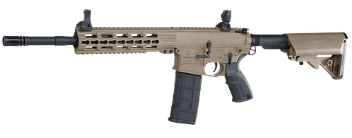 Tippmann M4 Commando 14.5 Carbine KeyMod Polymer S-AEG 6mm BB Desert