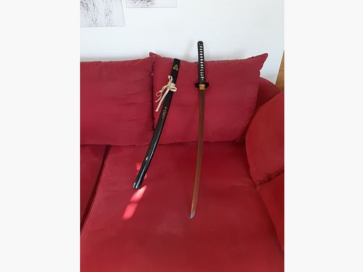 "Töte Bill" - Hattori Hanzo Schwert - Blutdamast    IDEAL zum V A T E R T A G   ! ! ! 