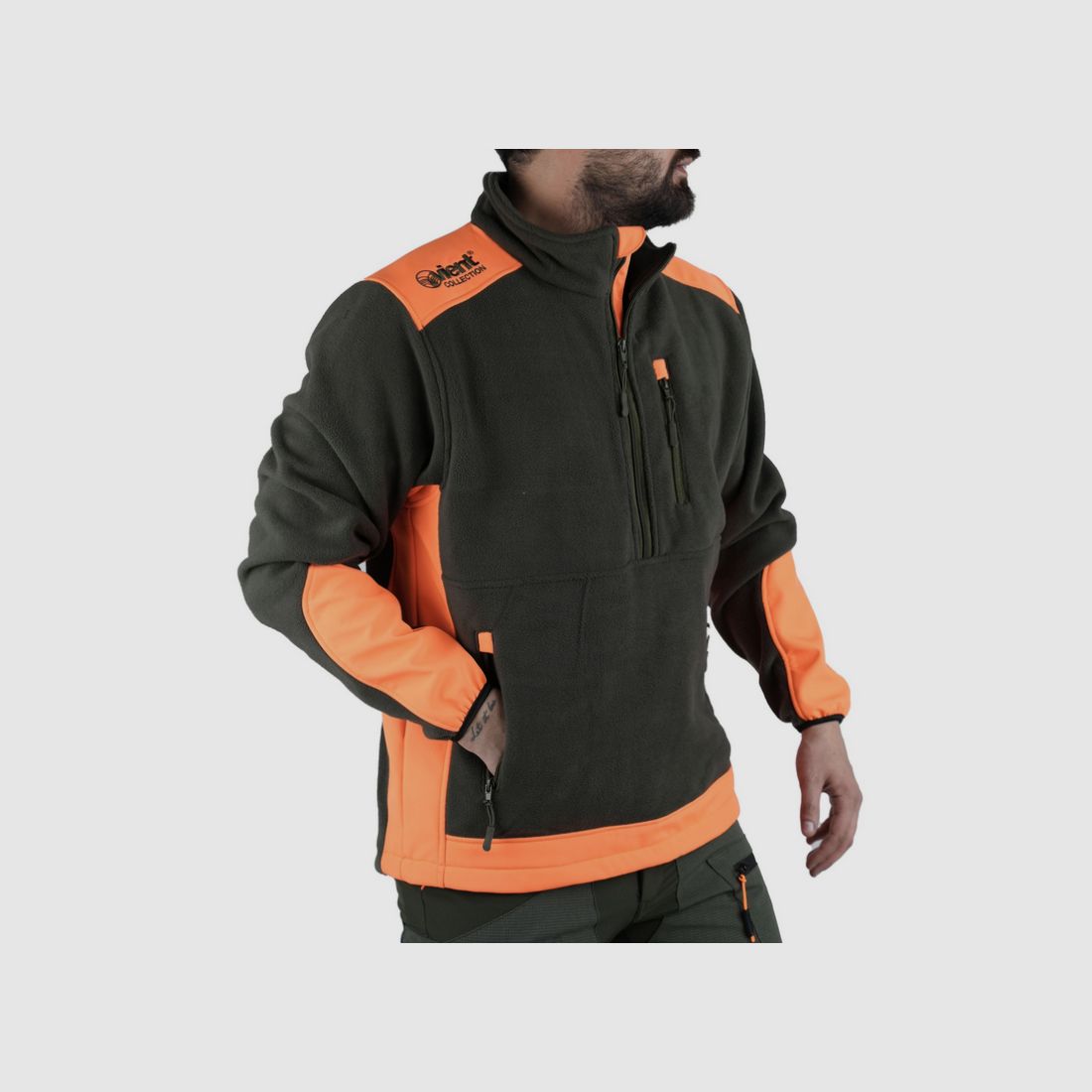 Fleece Vient Half Zip met Versterking VA, afbeelding 1 van 2