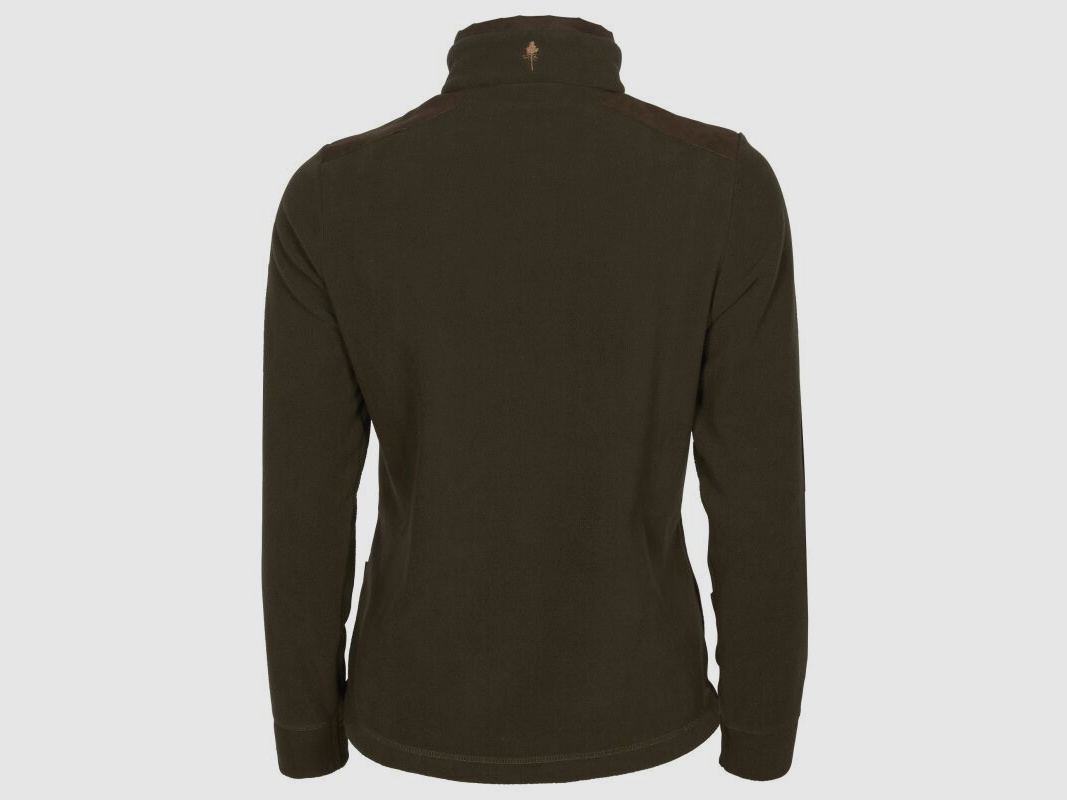 Pinewood Damen Fleecepullover Smaland Hunters Half-Zip H.Brown