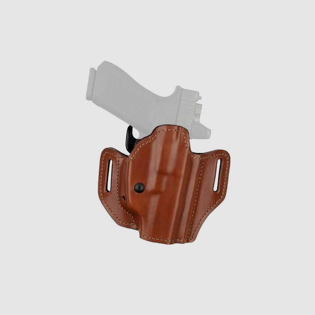 BIANCHI® 126GLS Leder Gürtelholster RDS 183* Glock 26/27/30/30S/33/39,H&K P2000SK/P30SK,S&amp;W M&amp;P Shield/Compact,Walther P99C DAO/QA/AS/PPS 9mm,.40-Schwarz-Links