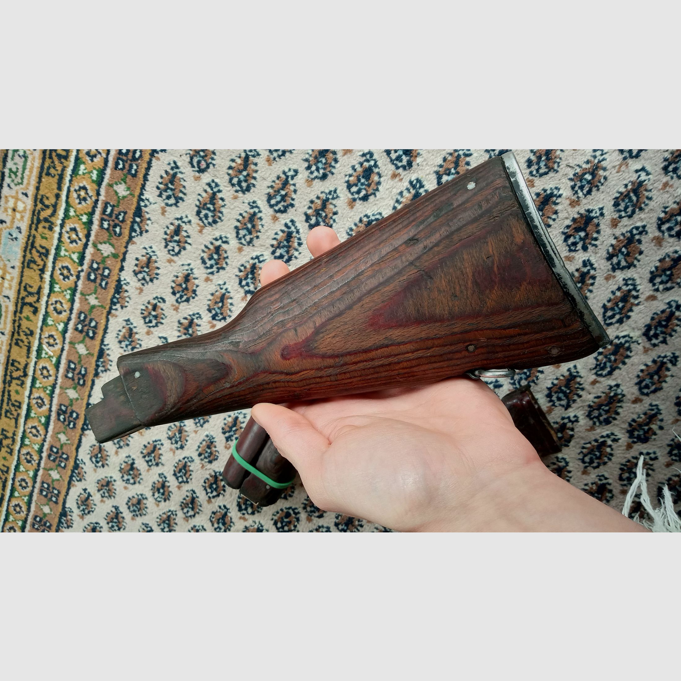 Komplettes Holz Laminat Festschaft Set inkl. Bakelit Griff, Schaft und Handschutz /  AKM und AK74