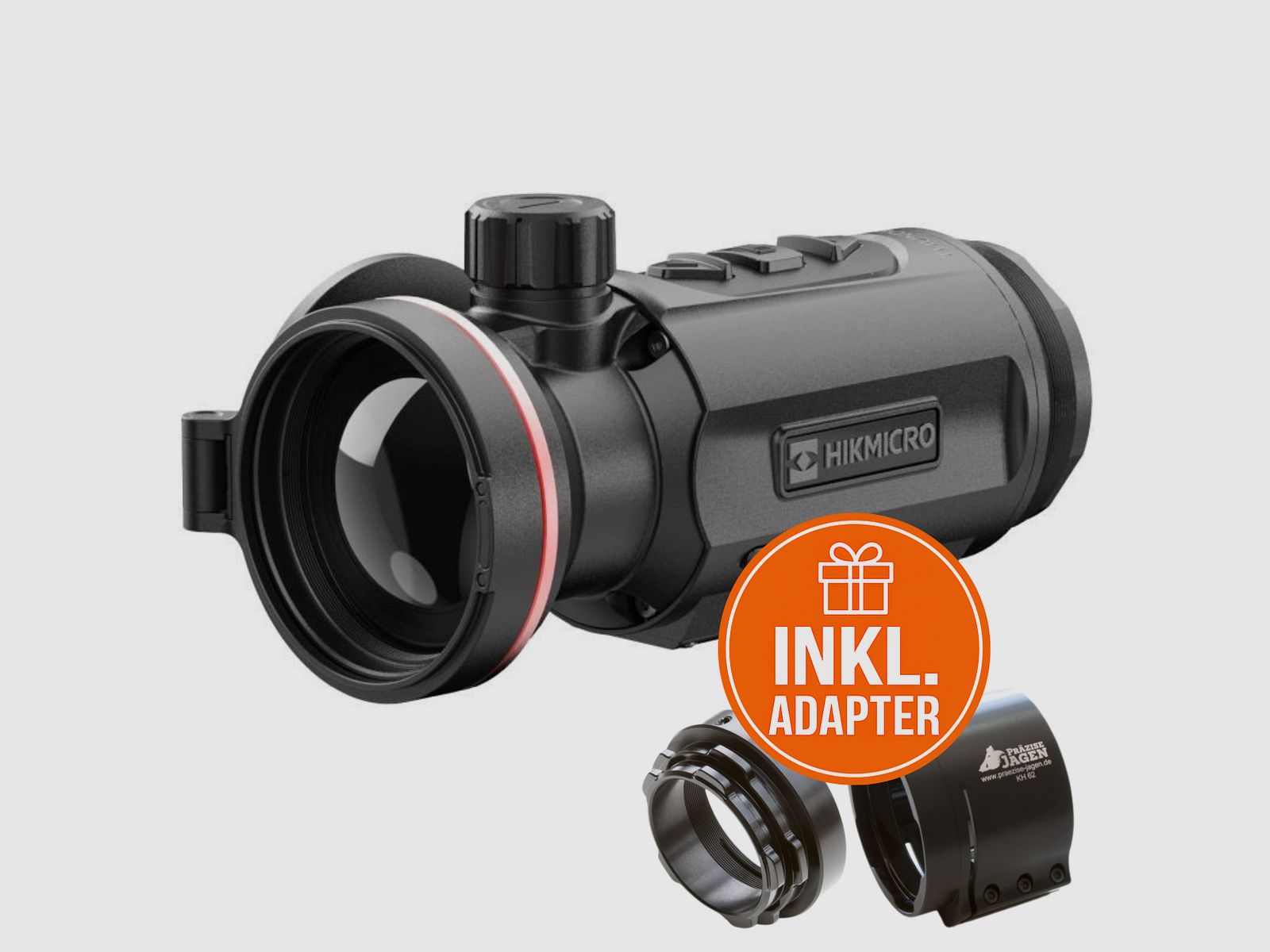 HIKMICRO Clip-On Thunder TQ50C 3.0 Pacchetto Completo incluso Adattatore