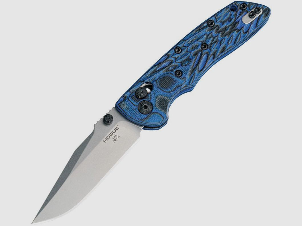 Deka ABLE, CPM-20CV Stonewashed-Klinge, Blauer Lava G10-Griff | 96356