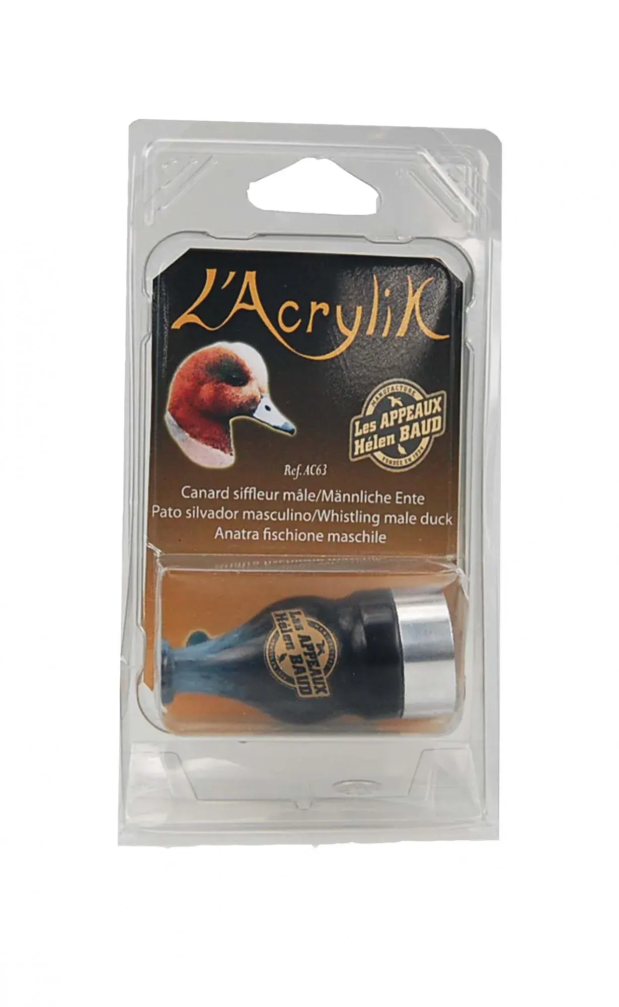 Appeau Acrylik Canard Siffleur Helen Baud, image 6 sur 8