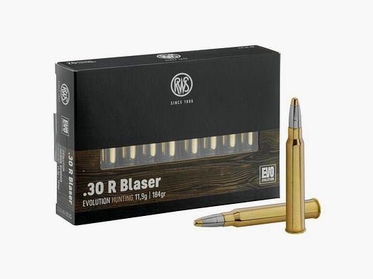 Jagdbüchsenpatronen RWS EVO Kaliber 30R Blaser